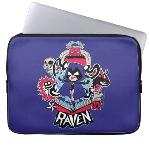Jugendlich Titanen gehen!   Raben-Demonic Power Laptopschutzhülle