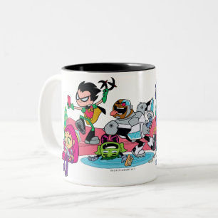 Jugendlich Titanen gehen!   Tentacled Zweifarbige Tasse