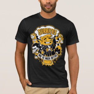 Jugendlich Titanen gehen!   Tier-Junge "Burritos T-Shirt
