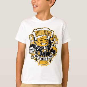 Jugendlich Titanen gehen!   Tier-Junge "Burritos T-Shirt