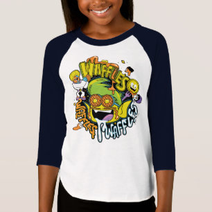 Jugendlich Titanen gehen!   Tier-Jungen-Waffeln T-Shirt