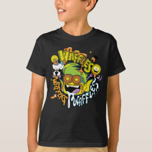 Jugendlich Titanen gehen! Tier-Jungen-Waffeln T-Shirt