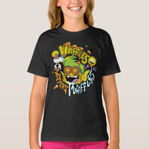 Jugendlich Titanen gehen! Tier-Jungen-Waffeln T-Shirt