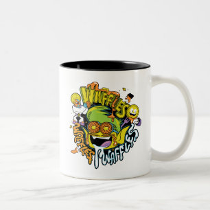 Jugendlich Titanen gehen!   Tier-Jungen-Waffeln Zweifarbige Tasse