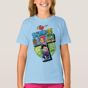 Jugendlich Titanen gehen!   Titan-Turm-Collage T-Shirt