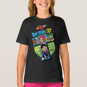 Jugendlich Titanen gehen! Titan-Turm-Collage T-Shirt