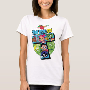 Jugendlich Titanen gehen! Titan-Turm-Collage T-Shirt