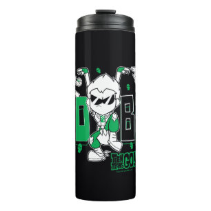 Jugendlich Titanen gehen!   "unartiger Junge" Thermosbecher