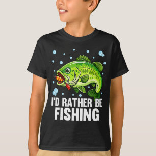 Jugendliche Angler-Junge-Barsch-Fisch-lustiges-Ang T-Shirt