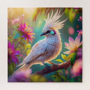 Jugendliche Crested Blush Feder Taube Fantasy Voge Puzzle