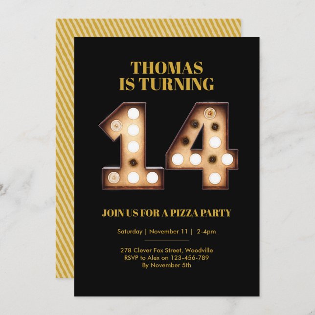 Jugendliche - Einladung zum 14. (Vorne/Hinten)