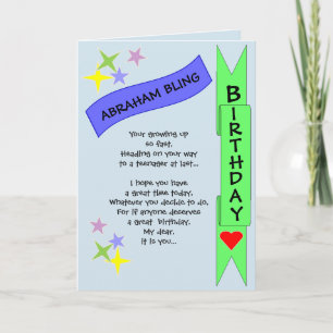 Jugendliche Geburtstagskarte Karte