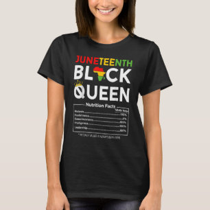 Jugendliche Schwarze Königin Ernährung Fakten 4t T-Shirt