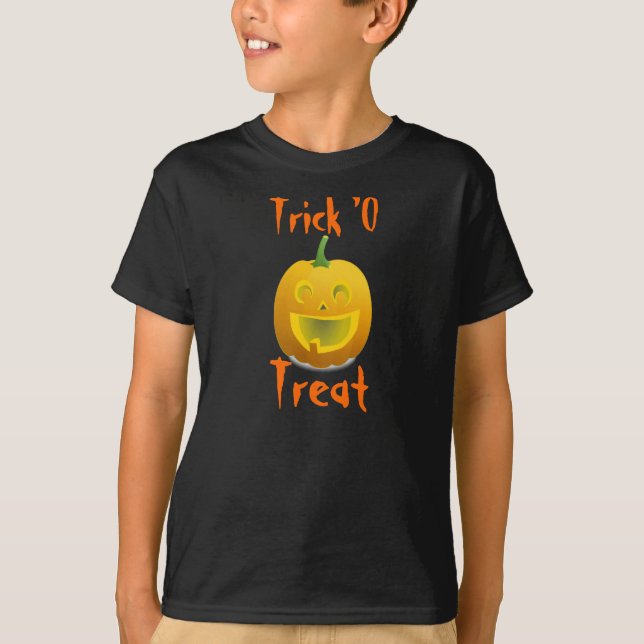 JUGENDLICHE SHIRTS - HALLOWEEN DESIGNS - KÜRBISLAT (Vorderseite)