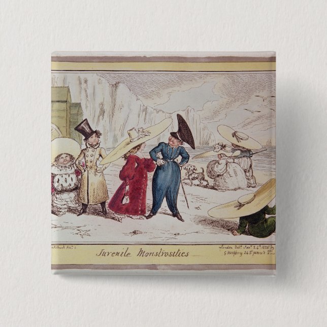 Jugendliche Ungeheuerlichkeiten, 1825 Button (Vorderseite)