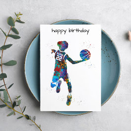 Jugendlicher Basketballspieler Karte