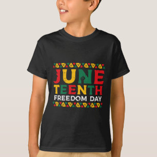 Jugendlicher Freiheitstag Afrikanische Amerikaneri T-Shirt