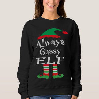 Jugendlicher immer gasiger Elf Familien-Weihnachte Sweatshirt