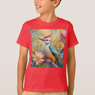 Jugendlicher Regenbogen-Specht-Fantasie-Vogel T-Shirt