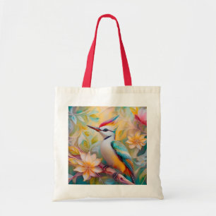 Jugendlicher Regenbogen-Specht-Fantasie-Vogel Tragetasche