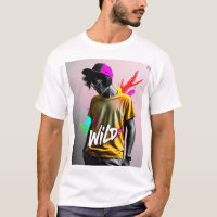 jugendliches, modernes und lebendiges T-Shirt-Desi