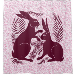 Jugendparadies Rabbits De Morgan und Morris Duschvorhang