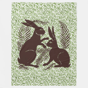 Jugendparadies Rabbits De Morgan und Morris Fleecedecke