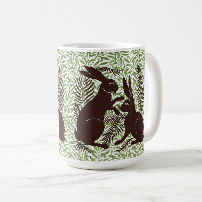 Jugendparadies Rabbits De Morgan und Morris Kaffeetasse (VorderseiteRechts)