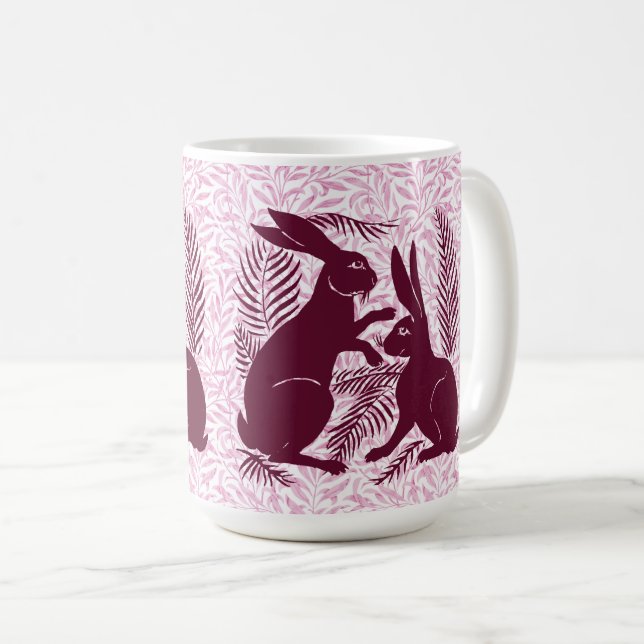 Jugendparadies Rabbits De Morgan und Morris Kaffeetasse (VorderseiteRechts)