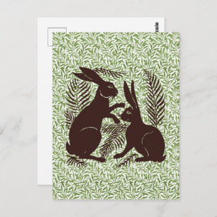 Jugendparadies Rabbits De Morgan und Morris Postkarte