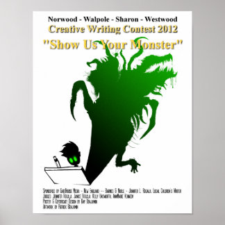 Jugendreportwettbewerb 2012 "Show Us Your Monster" Poster