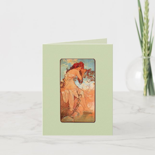 Jugendsommer-Girl-Note-Card Karte (Vorderseite)