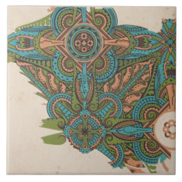 Jugendstil-abstrakte Christi-Kommode Fliese