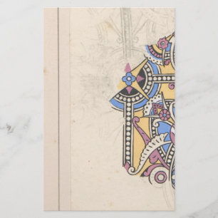 Jugendstil abstraktes Textil Christopher Dresser Briefpapier