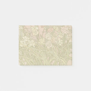 Jugendstil Alfonse Mucha Blüten Nelken Blumen Post-it Klebezettel