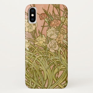 Jugendstil Alfonse Mucha Blüten Nelkenblüten Case-Mate iPhone Hülle