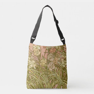 Jugendstil Alfonse Mucha Florale Nelkenblumen Tragetaschen Mit Langen Trägern