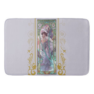 Jugendstil Alphonse Mucha Abend Besichtigung Badematte