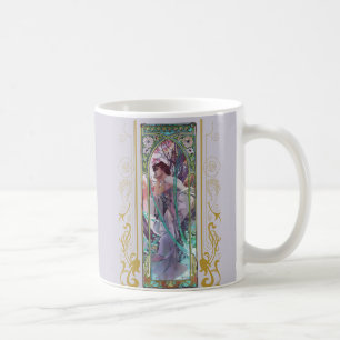 Jugendstil Alphonse Mucha Abend Besichtigung Kaffeetasse
