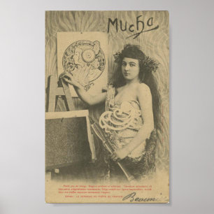 Jugendstil Alphonse mucha Art Model Poster