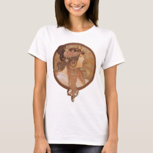Jugendstil - Alphonse Mucha Byzantinischer Kopf T-Shirt