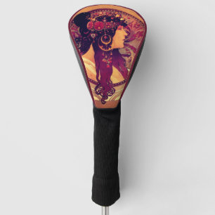 Jugendstil Alphonse Mucha Donna orchini Frau Golf Headcover
