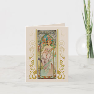 Jugendstil Alphonse Mucha für jeden Anlass Einladung