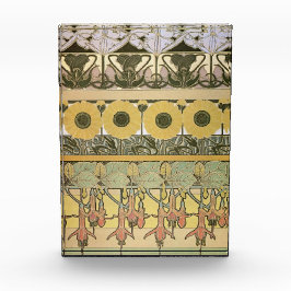 Jugendstil-Alphonse mucha fuschia Fotoblock