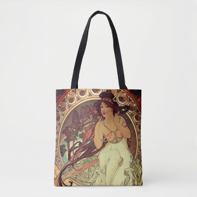 Jugendstil Alphonse Mucha Musik elegant (Vorderseite)