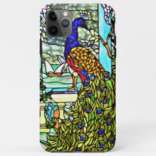 Jugendstil Antik Tiffany Buntglas Pfau Case-Mate iPhone Hülle