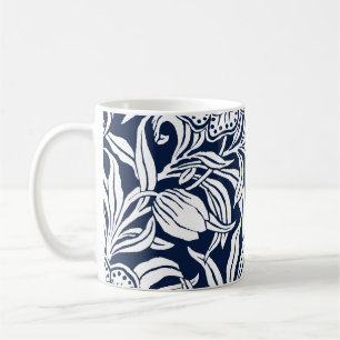 Jugendstil Antikes Botanisches Blumenmuster Kaffeetasse