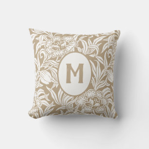 Jugendstil Antikes Botanisches Blumenmuster Kissen