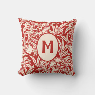 Jugendstil Antikes Botanisches Blumenmuster Kissen