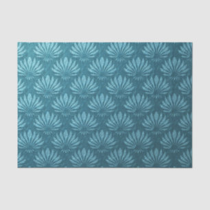Jugendstil, Aquamarin, metallisch, kunstvoll, Deko Seidenpapier